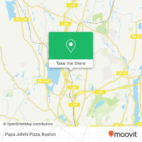 Mapa de Papa John's Pizza