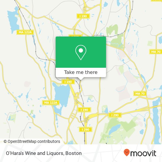 Mapa de O'Hara's Wine and Liquors