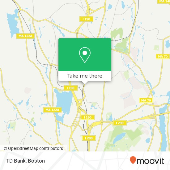 TD Bank map