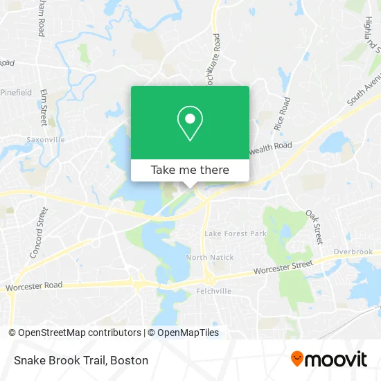 Snake Brook Trail map