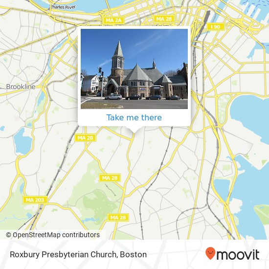 Roxbury Presbyterian Church map