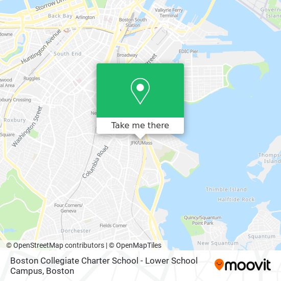 Mapa de Boston Collegiate Charter School - Lower School Campus