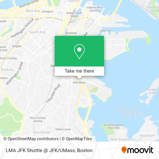 LMA JFK Shuttle @ JFK/UMass map