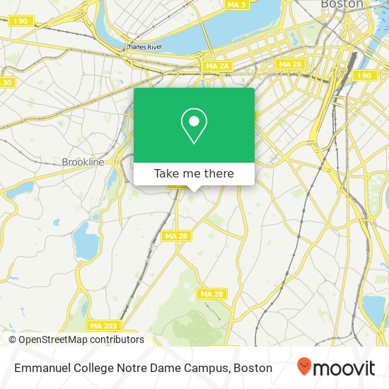 Emmanuel College Notre Dame Campus map