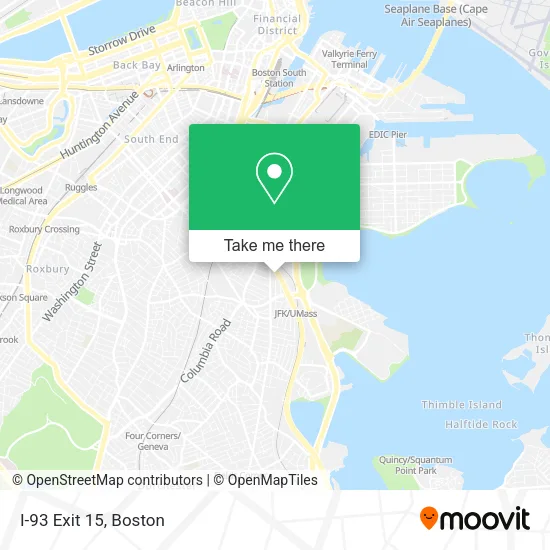 Mapa de I-93 Exit 15