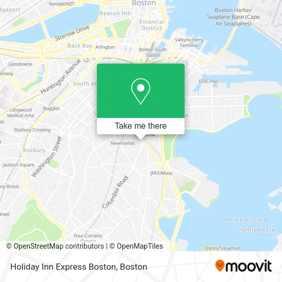 Holiday Inn Express Boston map
