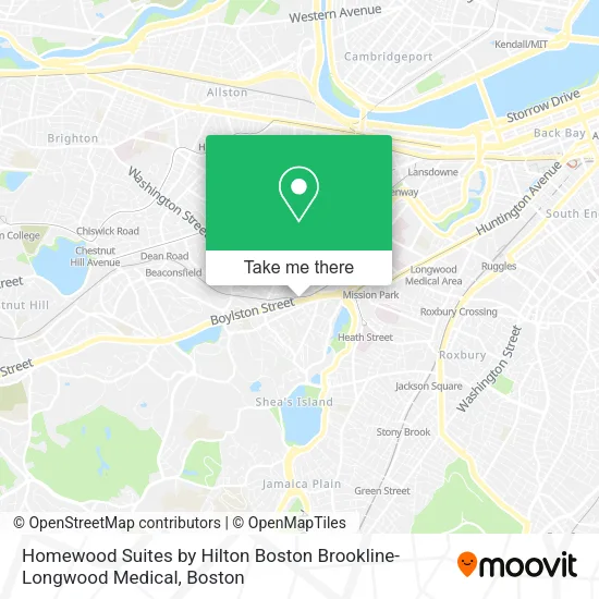 Homewood Suites by Hilton Boston Brookline-Longwood Medical map