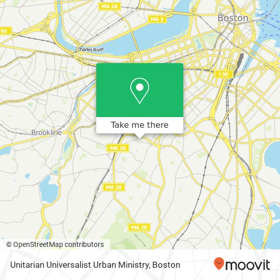 Unitarian Universalist Urban Ministry map