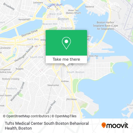 Mapa de Tufts Medical Center South Boston Behavioral Health