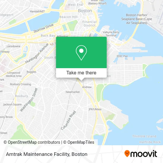Amtrak Maintenance Facility map