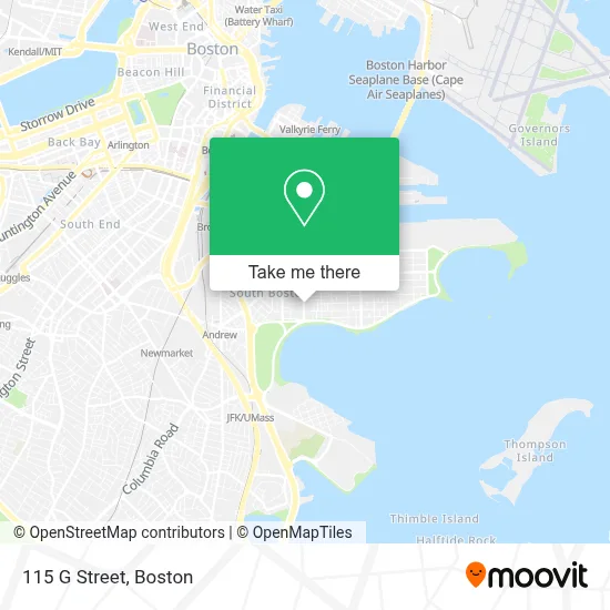 115 G Street map