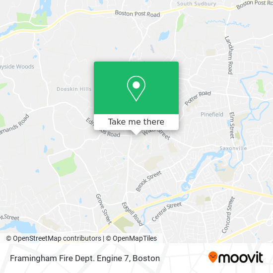 Mapa de Framingham Fire Dept. Engine 7