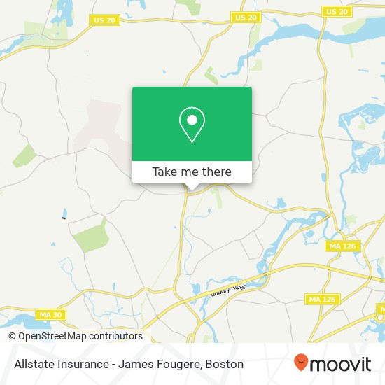 Allstate Insurance - James Fougere map