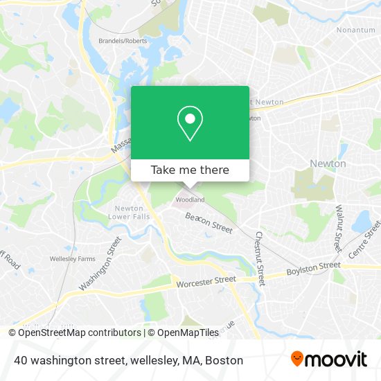 40 washington street, wellesley, MA map