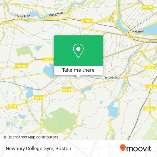 Newbury College Gym map