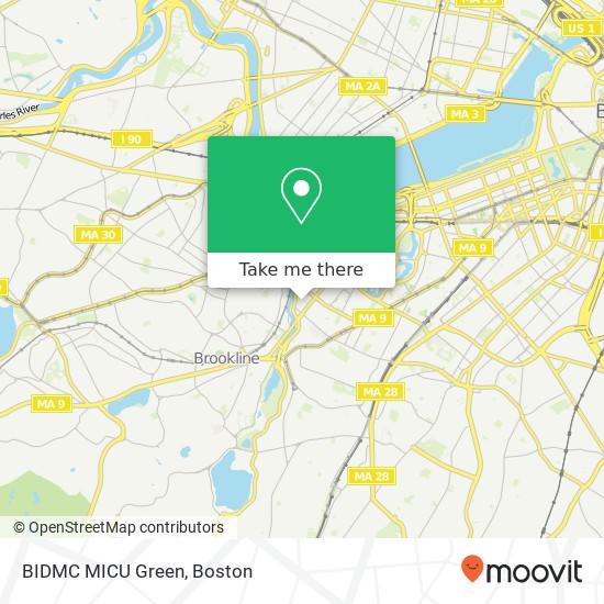 Mapa de BIDMC MICU Green