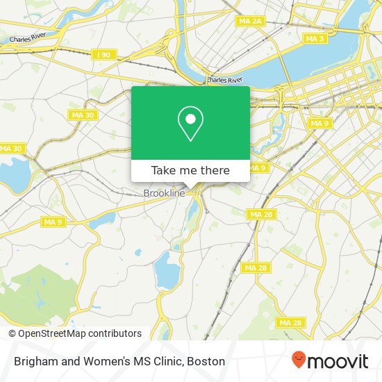 Mapa de Brigham and Women's MS Clinic