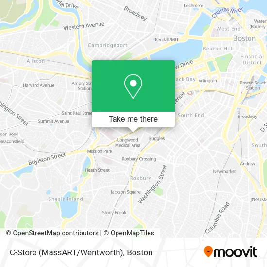 C-Store (MassART/Wentworth) map