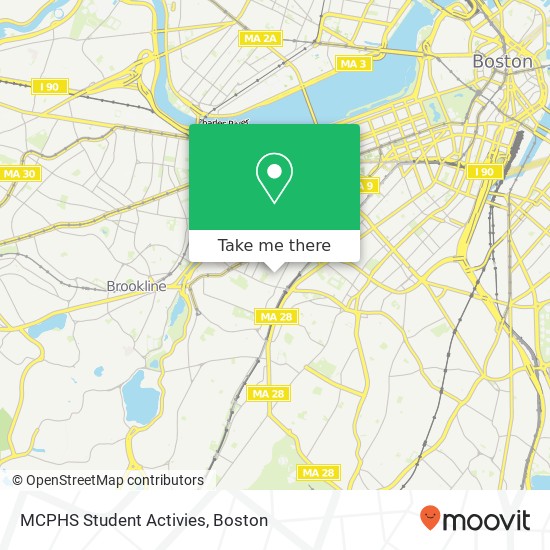 MCPHS Student Activies map
