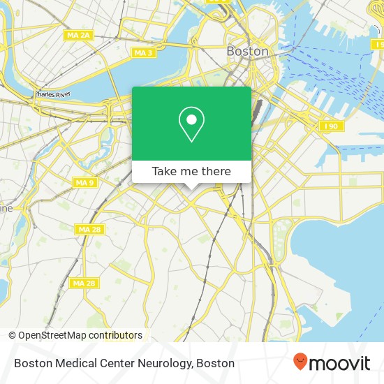 Mapa de Boston Medical Center Neurology