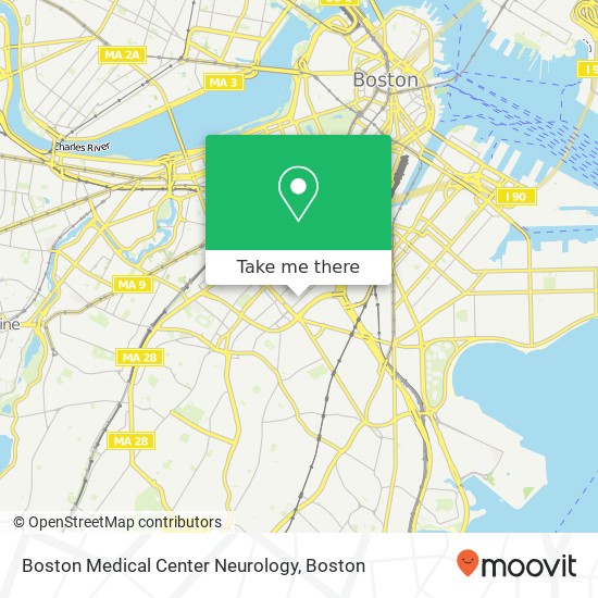 Boston Medical Center Neurology map