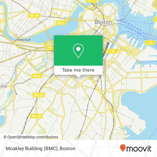 Moakley Building (BMC) map