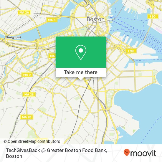 Mapa de TechGivesBack @ Greater Boston Food Bank