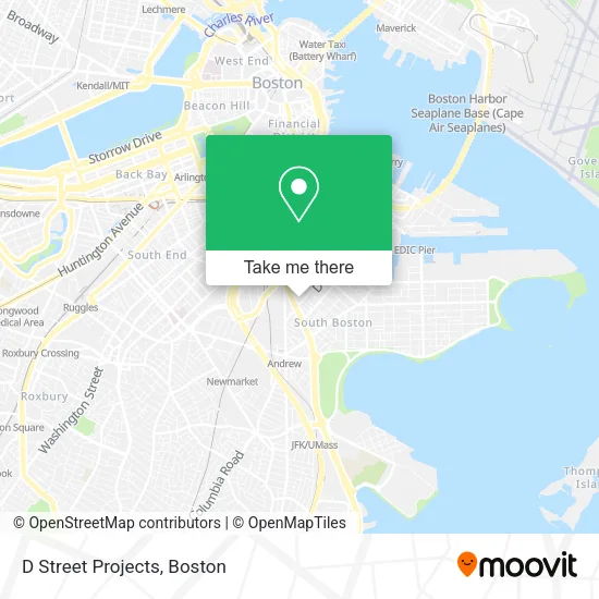 D Street Projects map