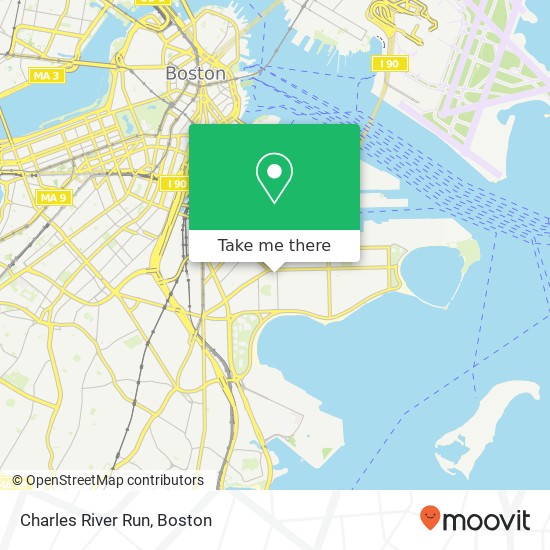 Charles River Run map