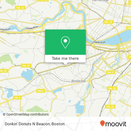 Mapa de Donkin' Donuts N Beacon