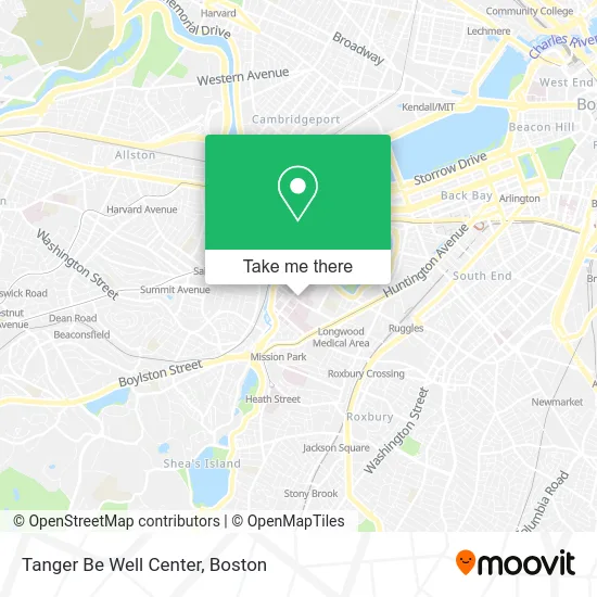 Tanger Be Well Center map