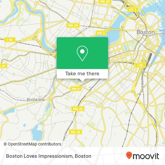Boston Loves Impressionism map