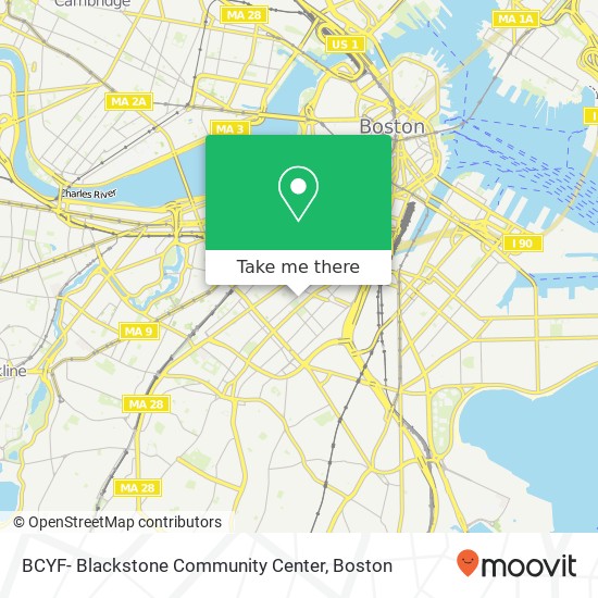 Mapa de BCYF- Blackstone Community Center