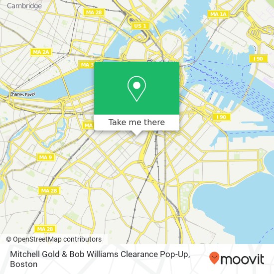 Mitchell Gold & Bob Williams Clearance Pop-Up map