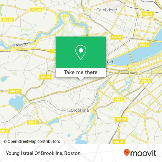 Young Israel Of Brookline map