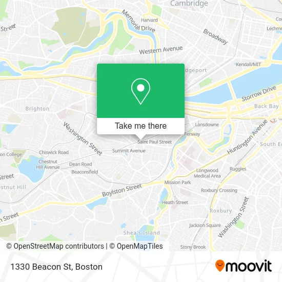 1330 Beacon St map