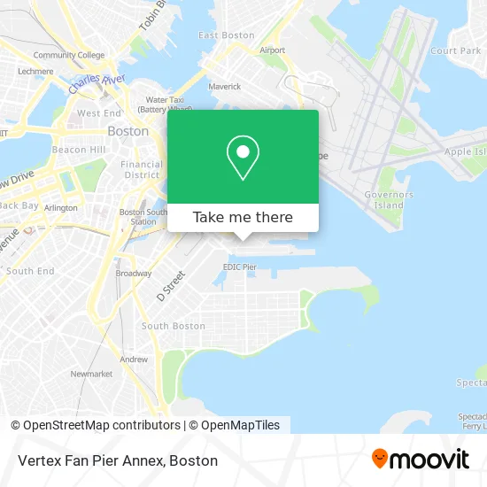 Vertex Fan Pier Annex map