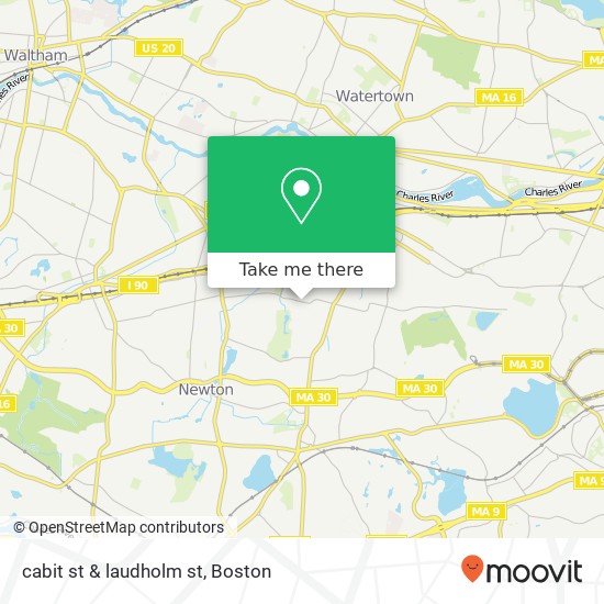 cabit st & laudholm st map