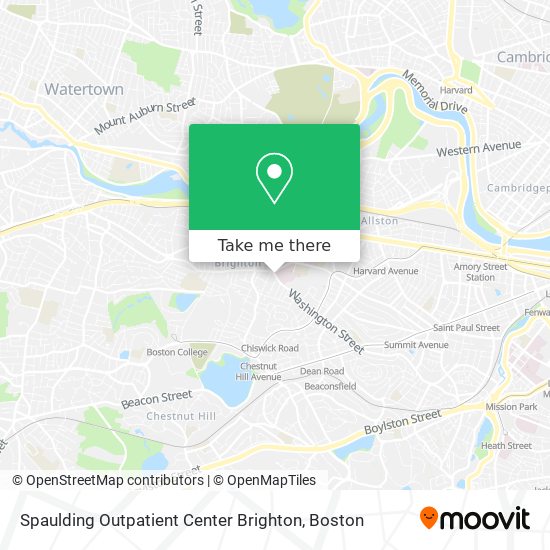 Spaulding Outpatient Center Brighton map