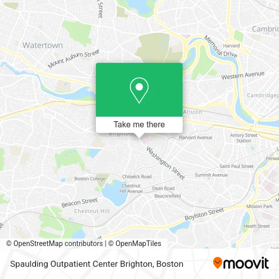 Mapa de Spaulding Outpatient Center Brighton