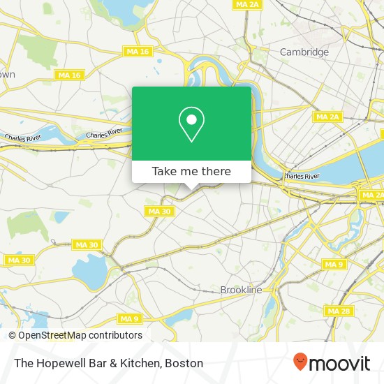 Mapa de The Hopewell Bar & Kitchen