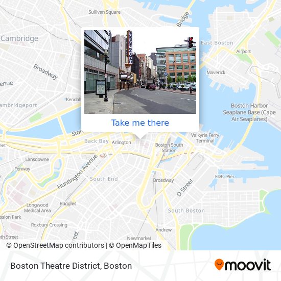 Mapa de Boston Theatre District