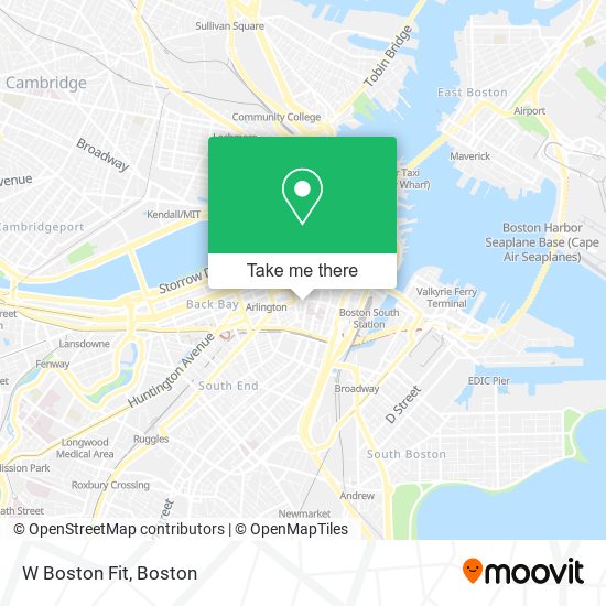 W Boston Fit map