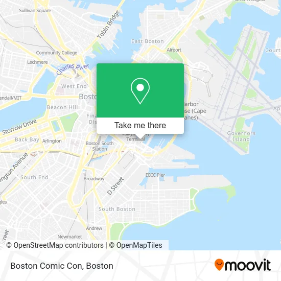 Boston Comic Con map