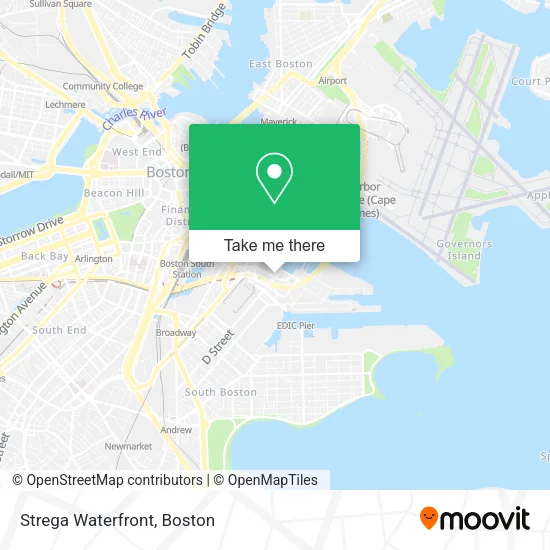 Mapa de Strega Waterfront