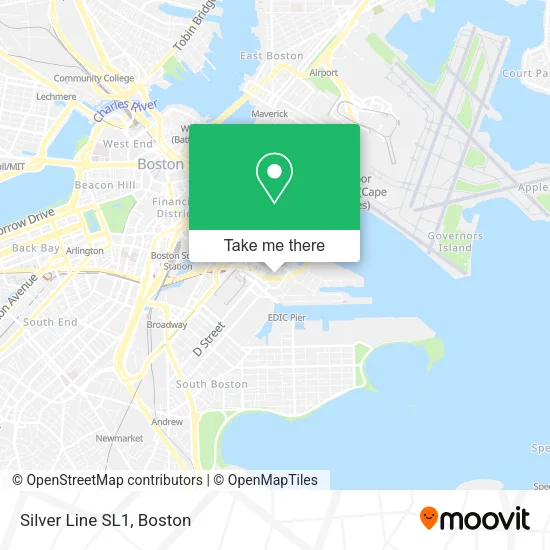 Silver Line SL1 map