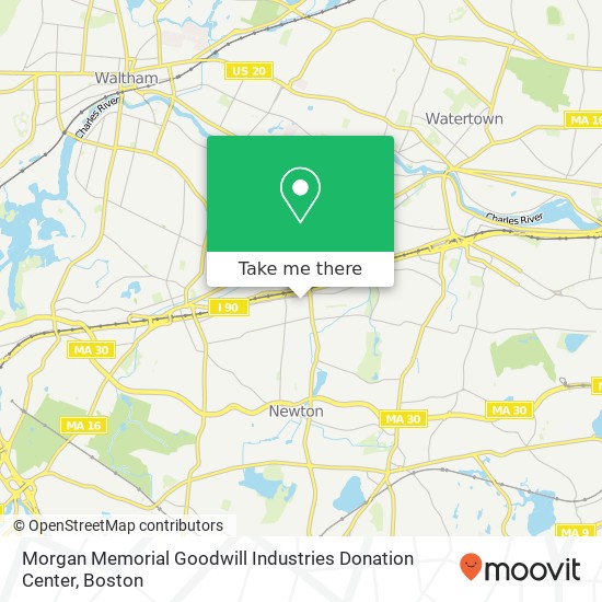 Mapa de Morgan Memorial Goodwill Industries Donation Center