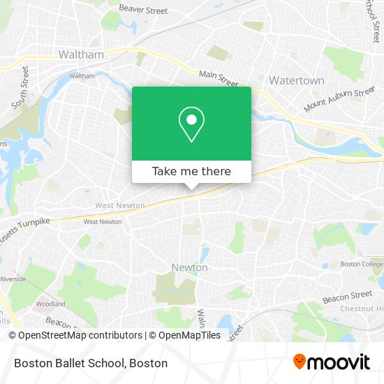 Mapa de Boston Ballet School