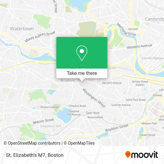 St. Elizabeth's M7 map