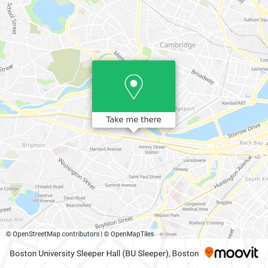 Boston University Sleeper Hall (BU Sleeper) map